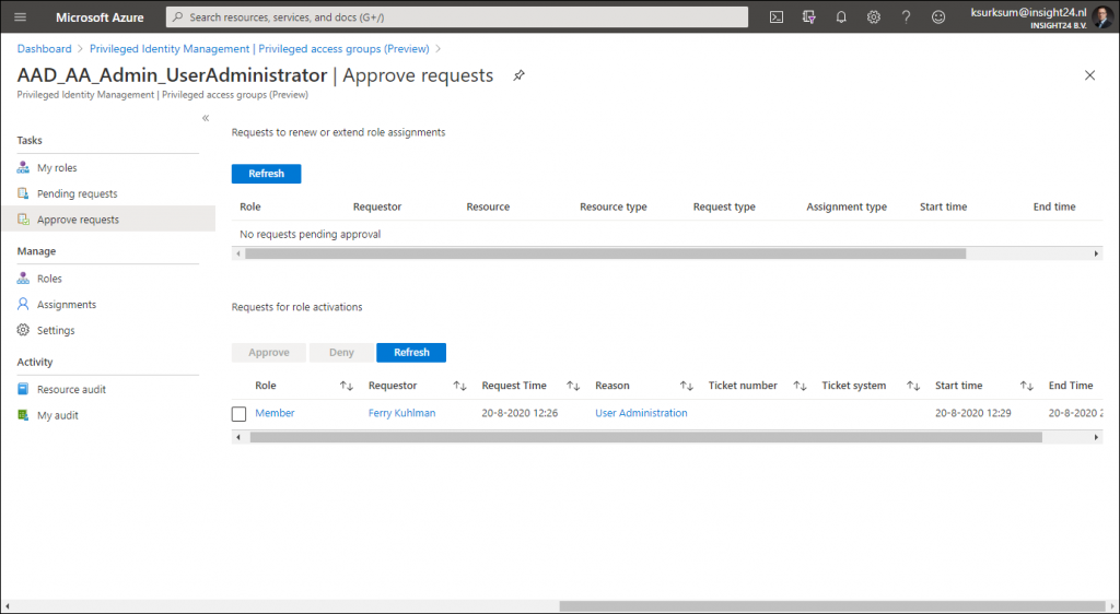 add role assignment to group azure