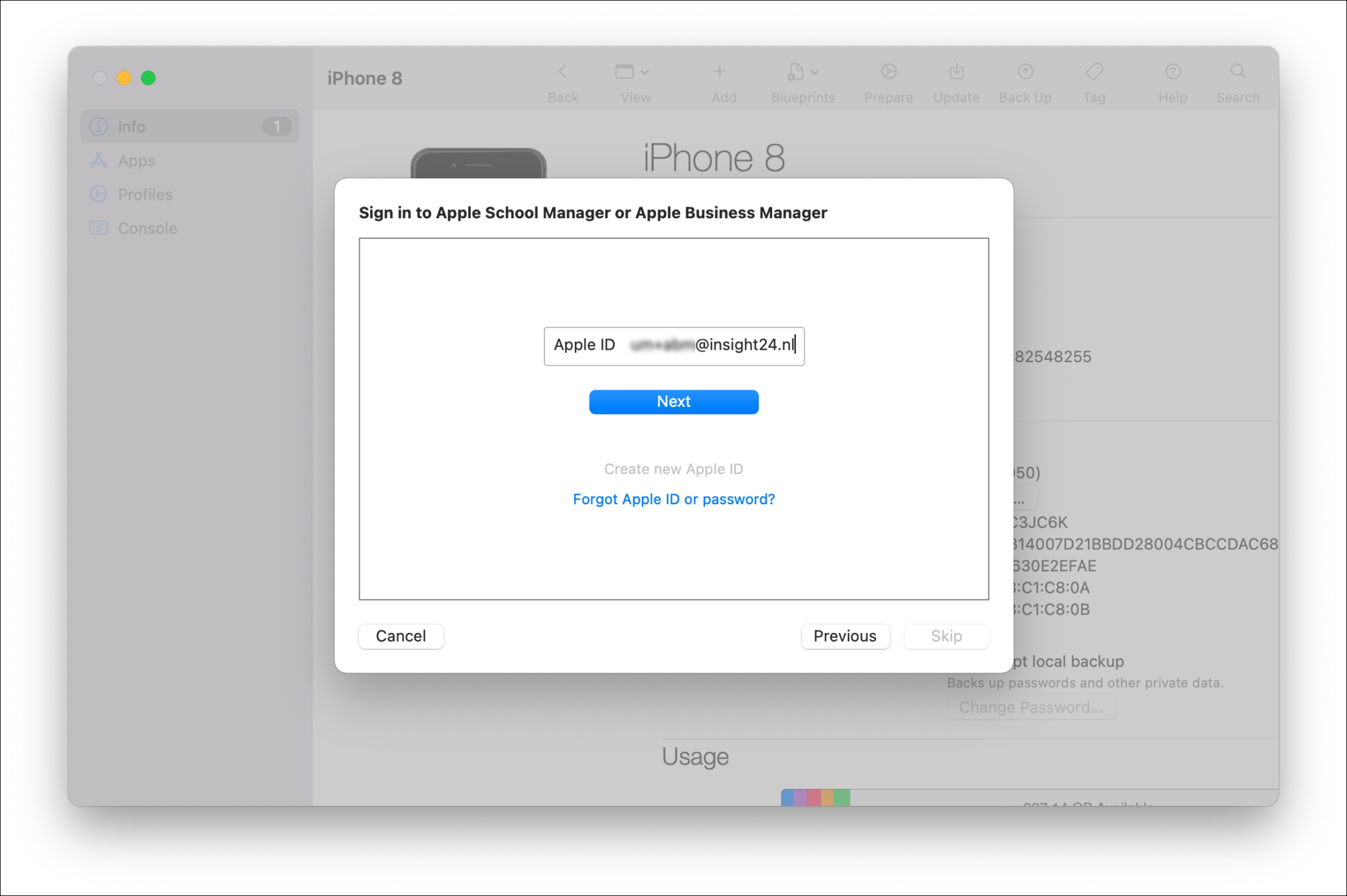 copy ipad backup to apple configurator 1